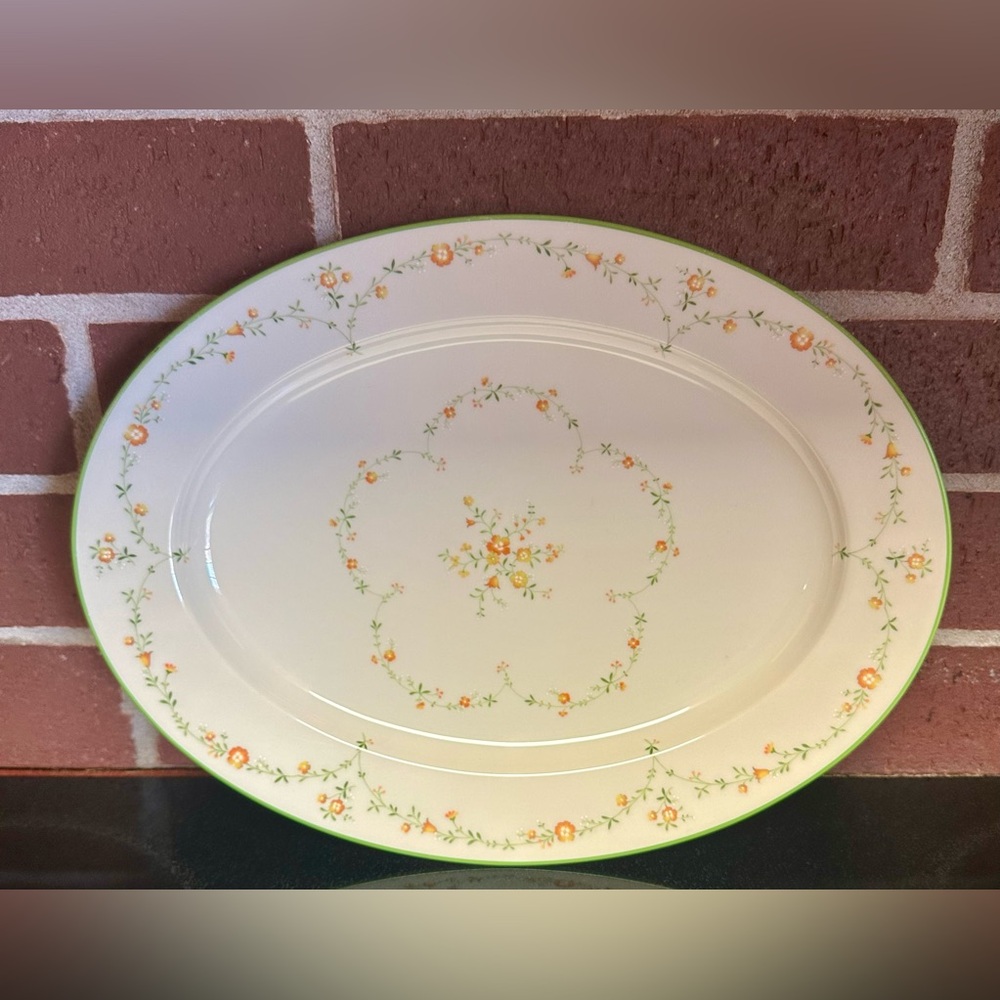 Vintage Noritake #7210 China “Debut” Oval Serving Platter 13 3/4” Japan